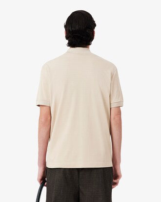 Polo classic fit Piqu&eacute; soie D&eacute;fil&eacute;