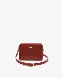 Sac bandoulière carré Chantaco en cuir piqué uni