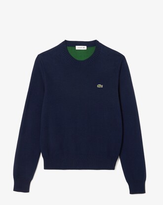 Pull col rond coton