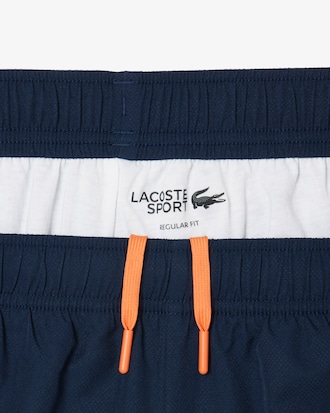 Short Sport taffetas diamant&eacute; liser&eacute;s