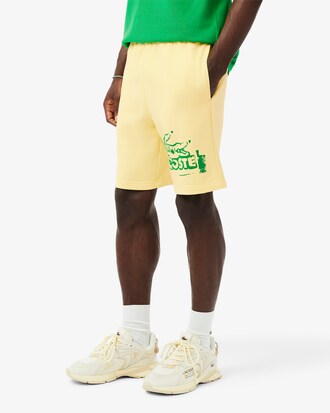 Short molleton de coton graphique