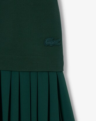 Robe col polo plissée Défilé