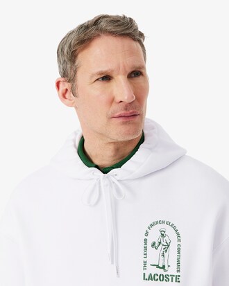 Sweatshirt &agrave; capuche loose fit imprim&eacute;