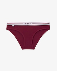 Culotte coton stretch ceinture contrast&eacute;e
