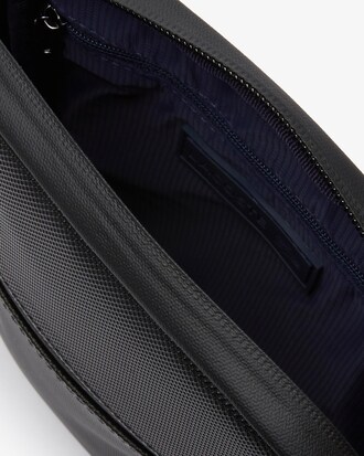 Petite sacoche zippée L.12.12 Concept en toile enduite piquée