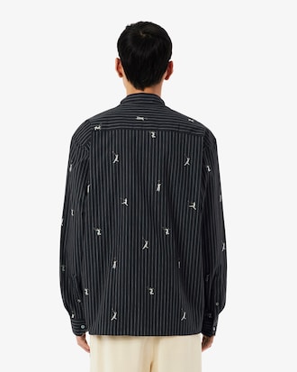 Chemise relaxed fit coton brod&eacute;