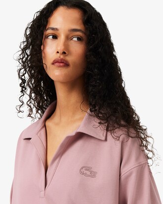 Sweatshirt d'int&eacute;rieur col polo molleton