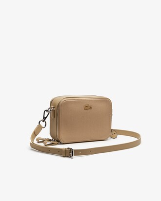 Women's Daily Classic Bi-Material Double Zip Shoulder Bag