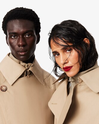 Trench-coat imperm&eacute;able Lacoste x Mackintosh