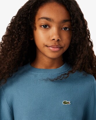 Pull col rond coton