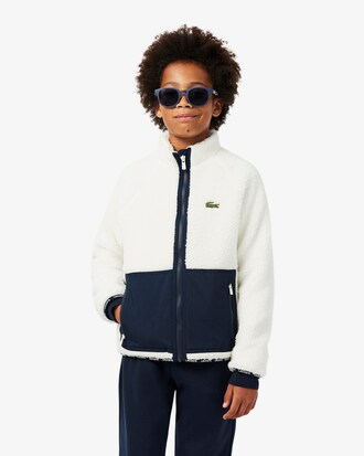 Veste mixte color-block polaire sherpa