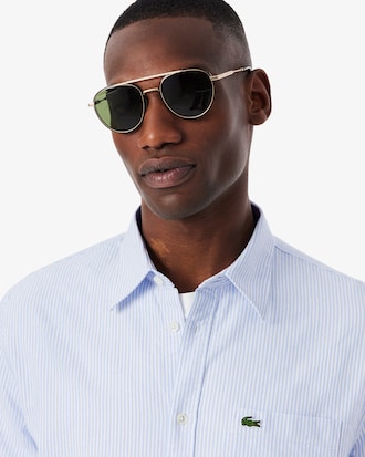 Chemise regular fit Oxford ray&eacute;e avec poche