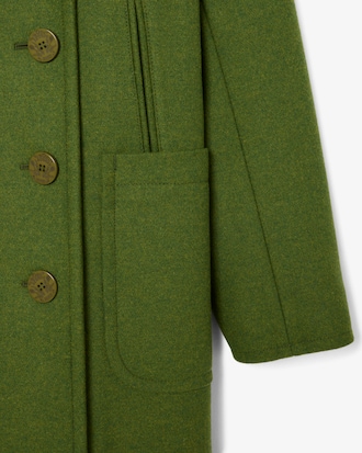 Caban long laine chinée Défilé