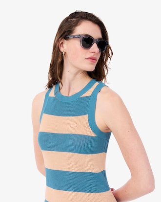 Robe ray&eacute;e coton