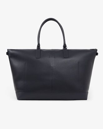 Sac week-end Club Lacoste en cuir grain&eacute;