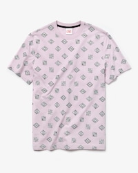 T-shirt col rond unisexe Lacoste LIVE en coton imprim&eacute; avec badge