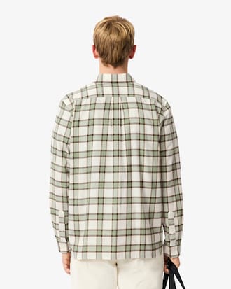 Chemise regular fit flanelle &agrave; carreaux