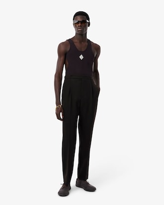 Pantalon plis laine Défilé