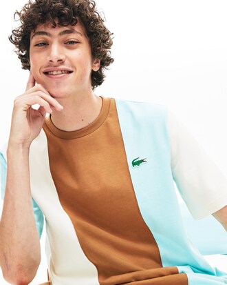 T-shirt unisexe Lacoste LIVE x GOLF le FLEUR à rayures color-block