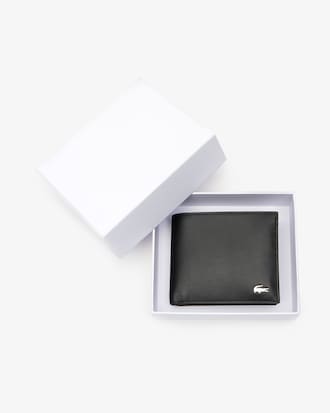 Portefeuille Fitzgerald en cuir uni avec porte-cartes