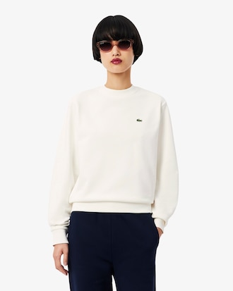 Sweatshirt relaxed fit col rond molleton