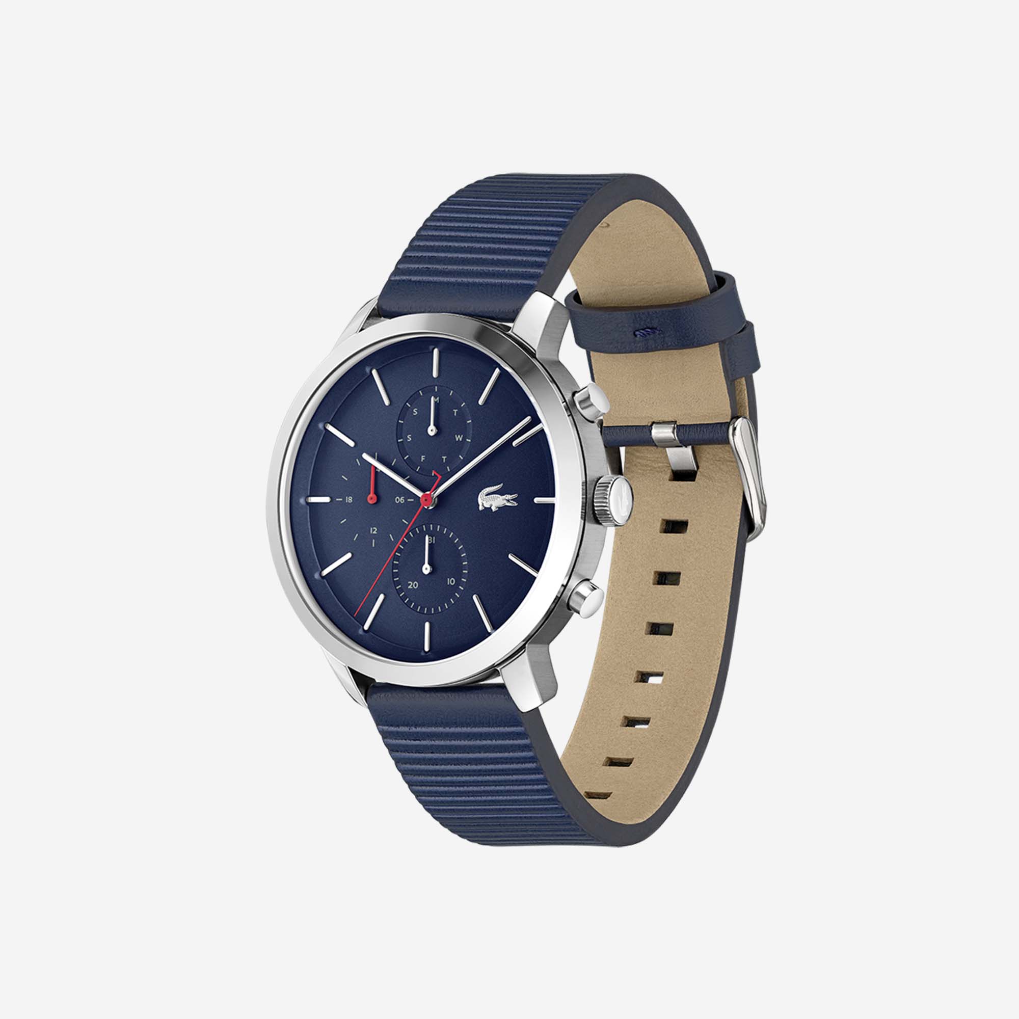 Montre homme Replay avec bracelet en cuir bleu Lacoste | LACOSTE