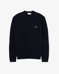 Pull torsad&eacute; en laine col rond