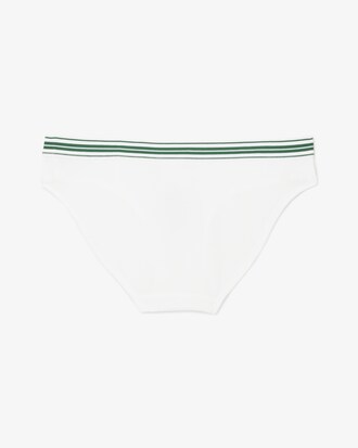 Culotte coton stretch ceinture contrastée