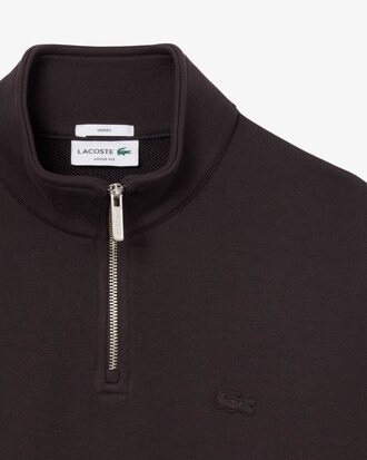 Sweatshirt col zipp&eacute; molleton &eacute;pais