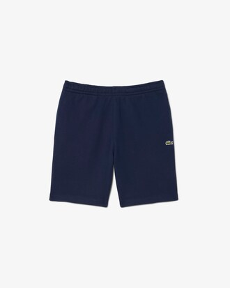 Short regular fit molleton bandes sigl&eacute;es