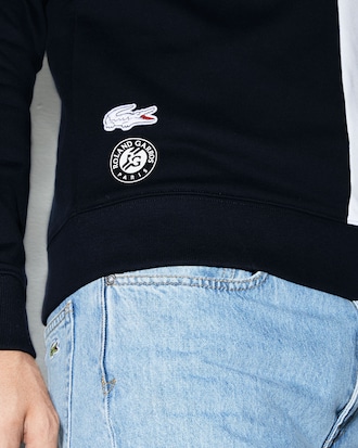 Sweatshirt molleton brod&eacute; Lacoste SPORT &Eacute;dition Roland Garros