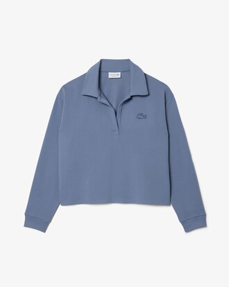 Sweatshirt d'int&eacute;rieur col polo molleton