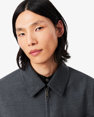 Veste zipp&eacute;e laine vierge