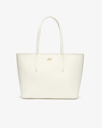 Sac cabas zipp&eacute; Chantaco en cuir piqu&eacute; uni