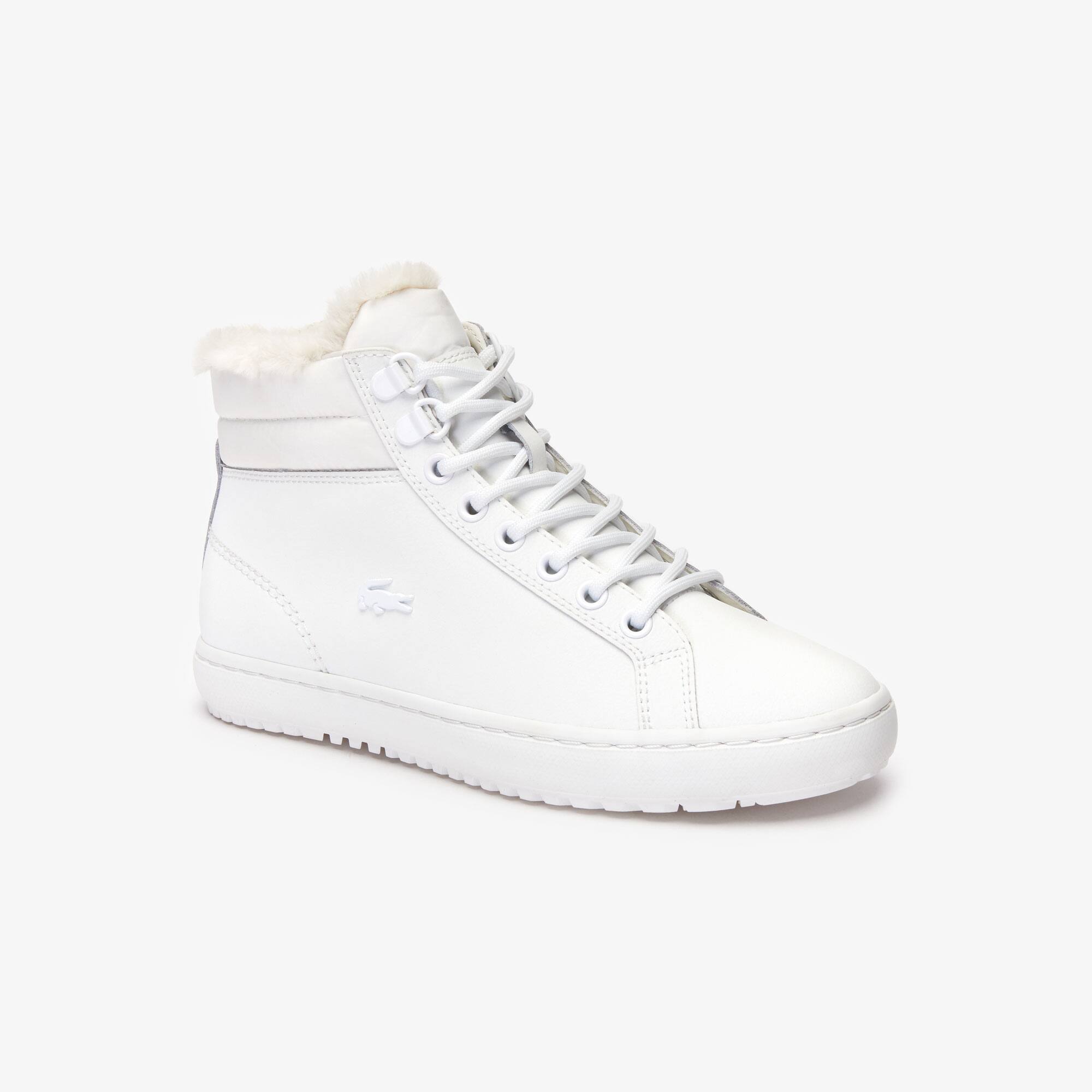 Chukkas Straightset Thermo femme en cuir ton sur ton | LACOSTE
