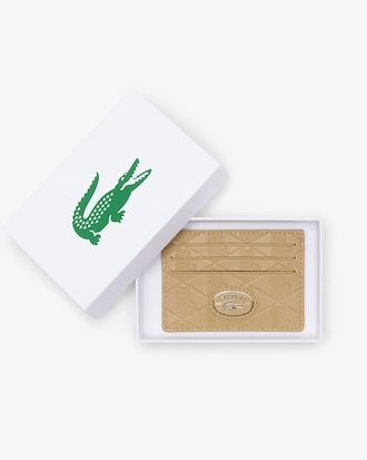 Porte-cartes monogramme en cuir