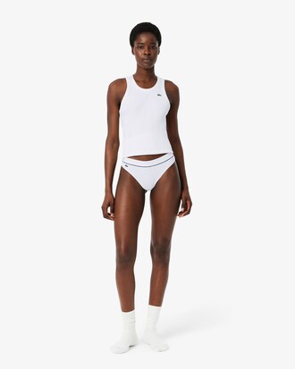 String coton côtelé crocodile brodé