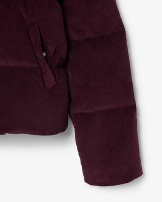 Doudoune velours c&ocirc;tel&eacute; duvet relaxed fit