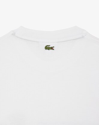 T-shirt jersey de coton imprimé et brodé