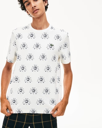 T-shirt unisexe Lacoste LIVE en coton imprimé Le Club Lacoste