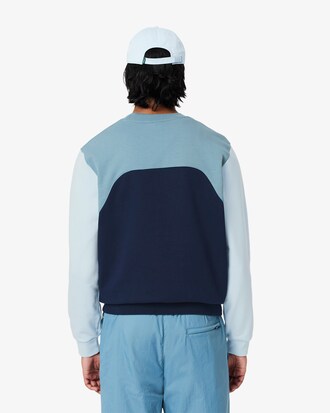 Sweatshirt molleton de coton color-block
