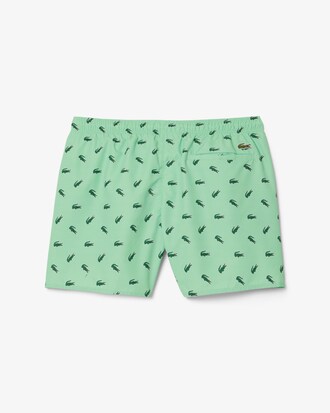 Short de bain court imprimé crocodile