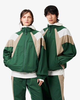 Veste de surv&ecirc;tement color-block Lacoste x Wang Yibo