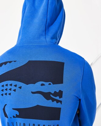 Sweatshirt zippé Lacoste SPORT x Novak Djokovic avec logo croco