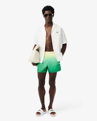 Short de bain court imprimé dégradé
