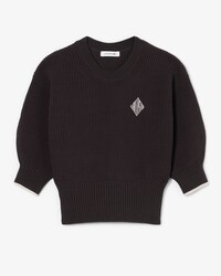 Pull col rond coton