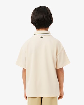 Polo mesh imprimé double col