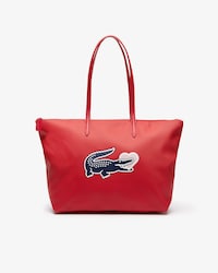 Sac cabas zipp&eacute; L.12.12 Concept croco c&oelig;ur