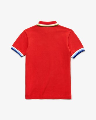 Polo Enfant Lacoste classic fit en petit piqu&eacute; 2 fils