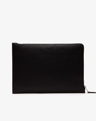 Porte-documents zippé Chantaco en cuir piqué mat